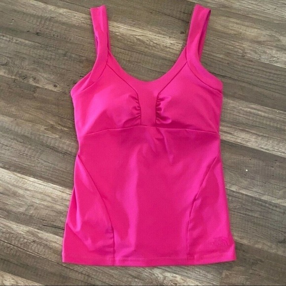 The North Face Swimming Tankini Wide Strap Shelf Bra Barbie Core  Size XSmall - Picture 11 of 12